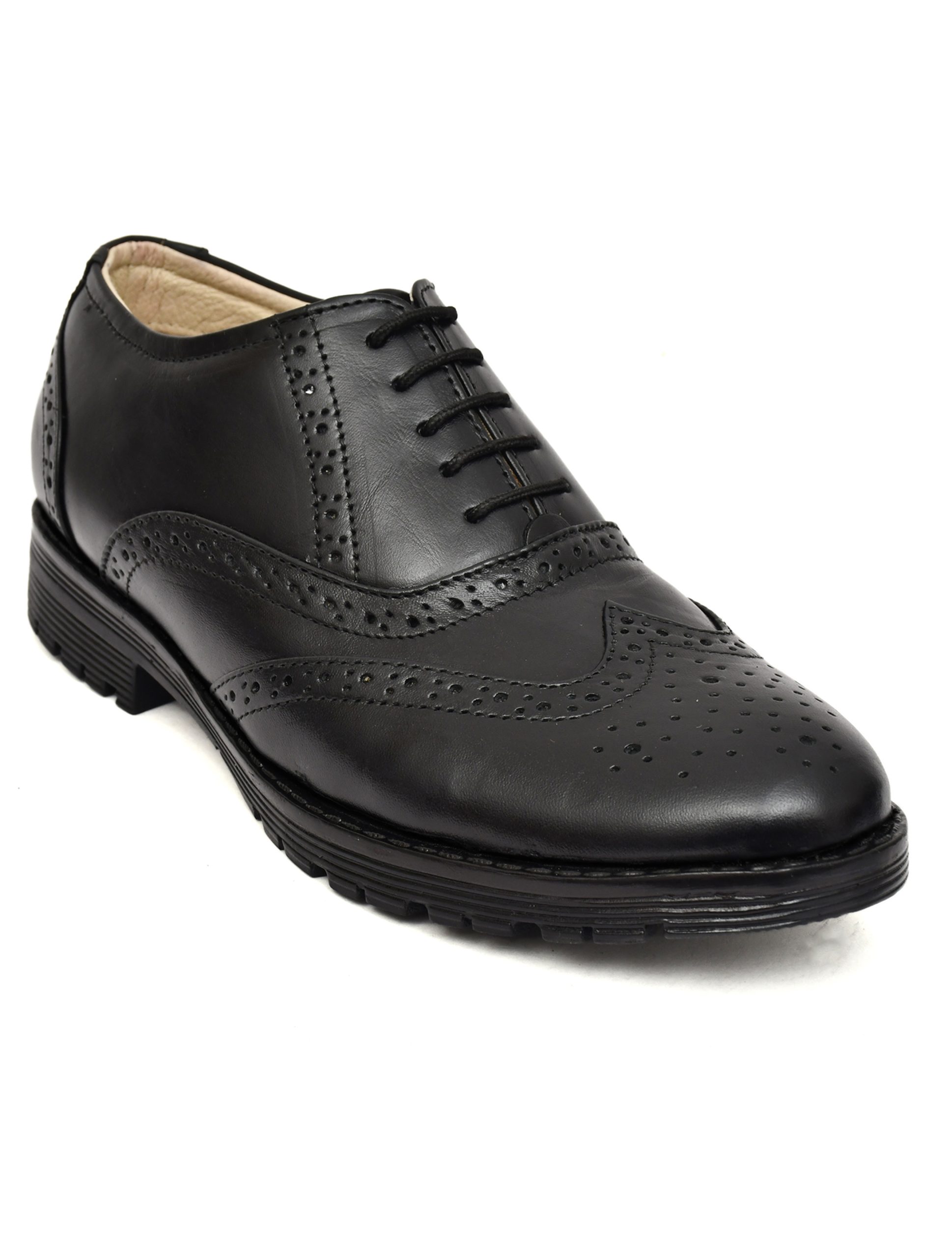 Men Genuine Leather Lace-Up Formal Brogue Shoes by asm.