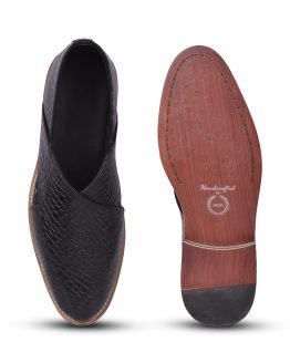Peshawari-black-Alligator-leather