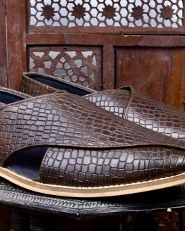 Peshawari : Alligator Olive Green Leather By ASM