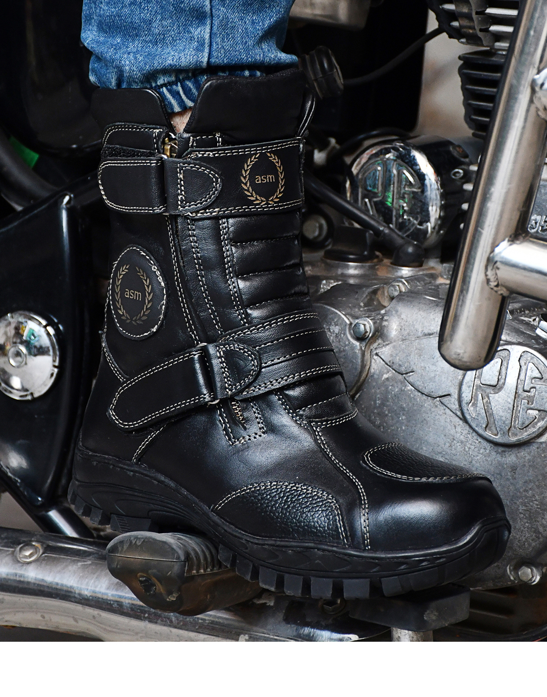 Biker Boots with Steel Toe : waterproof leather boots by asm