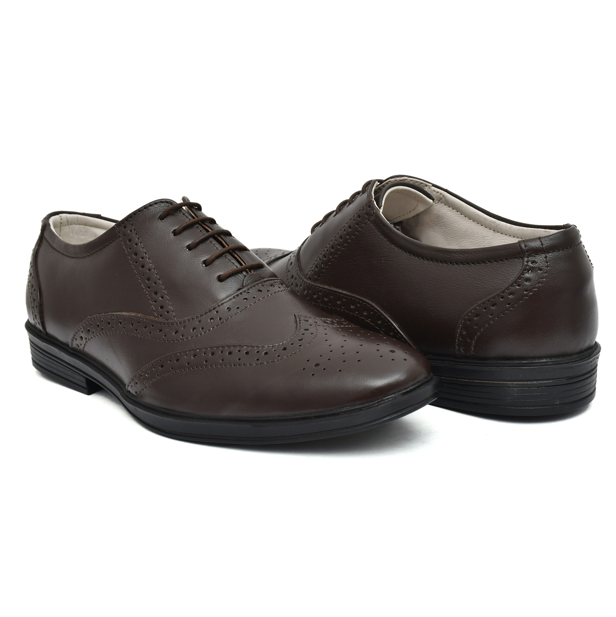 Pure Leather Brogue shoes by asm.