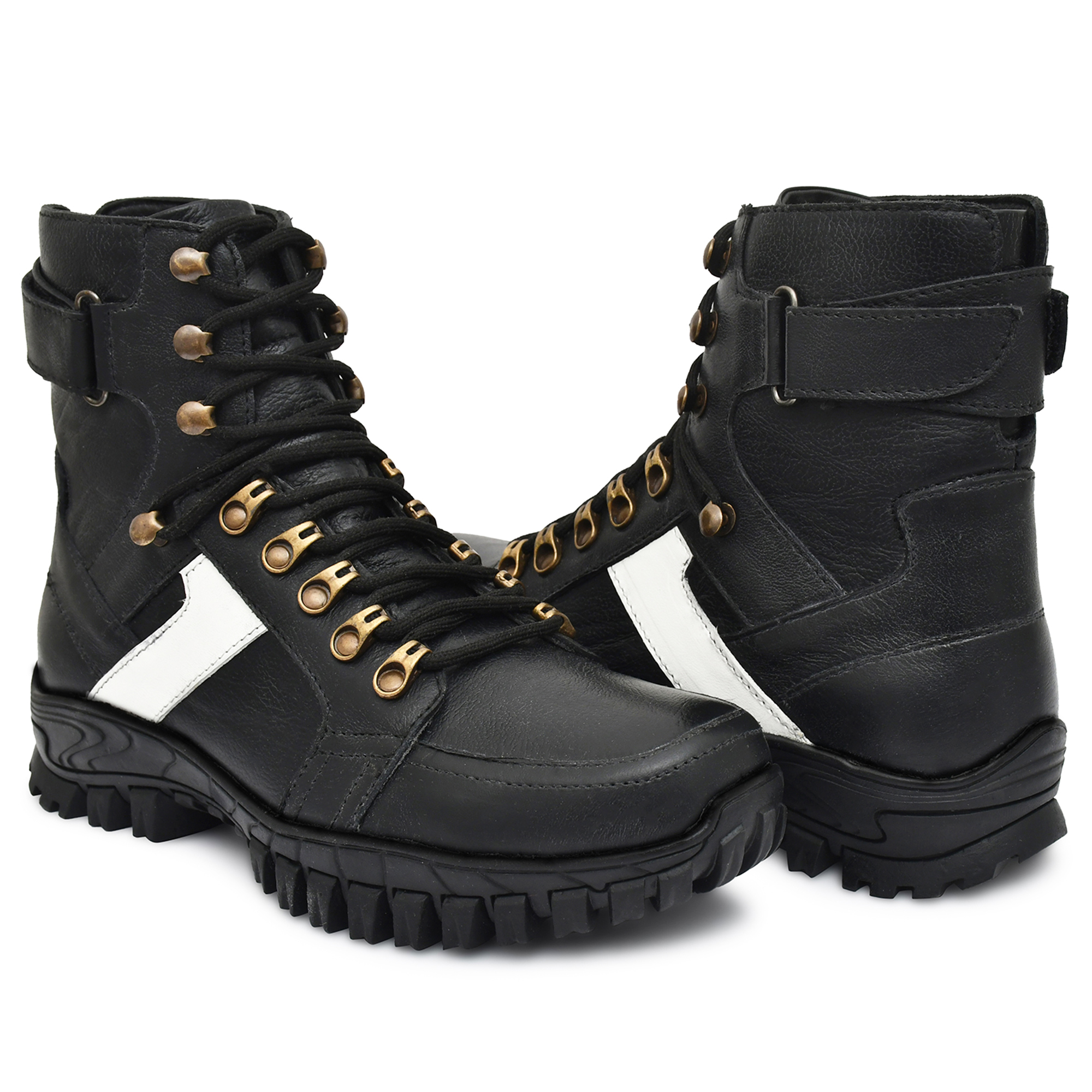 Biker Boots : Urban Boots for Bikers with heavy duty Rubber Sole by ASM. Article : UBC-01