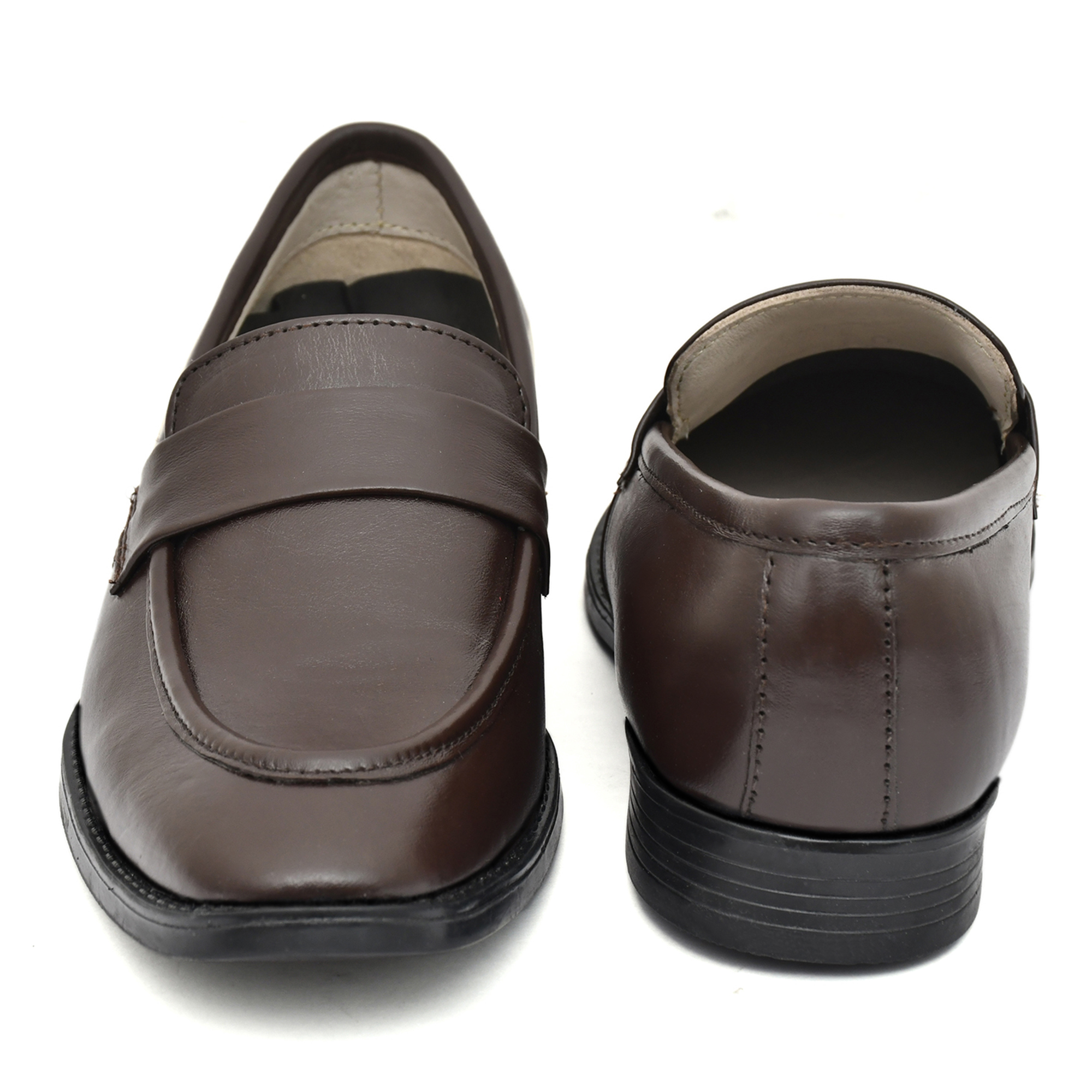 Pure Leather Black Penny Loafers