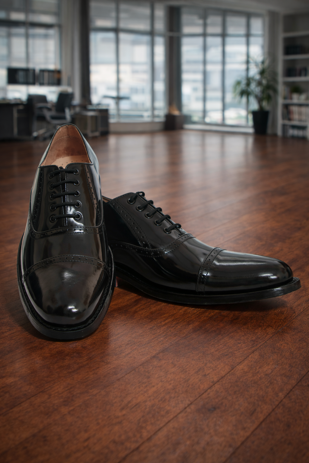 Elevator Shoes : 3″ Inches Hidden Height Increasing Handmade Goodyear Welted Black leather Oxford Shoes with Argentina Leather Sole, Fully Leather Lining & socks and Memory foam footpad. ASME-H103Black